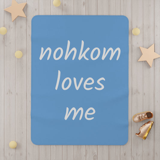 nohkom loves me - akohpis/Small blanket - (My grandmother loves me)
