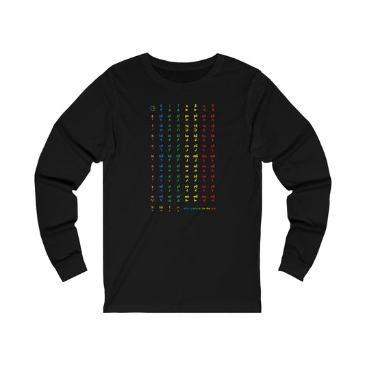 nftS - SRO Colored Chart - Unisex Jersey Long Sleeve Tee