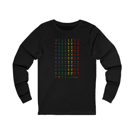 nftS - SRO Colored Chart - Unisex Jersey Long Sleeve Tee