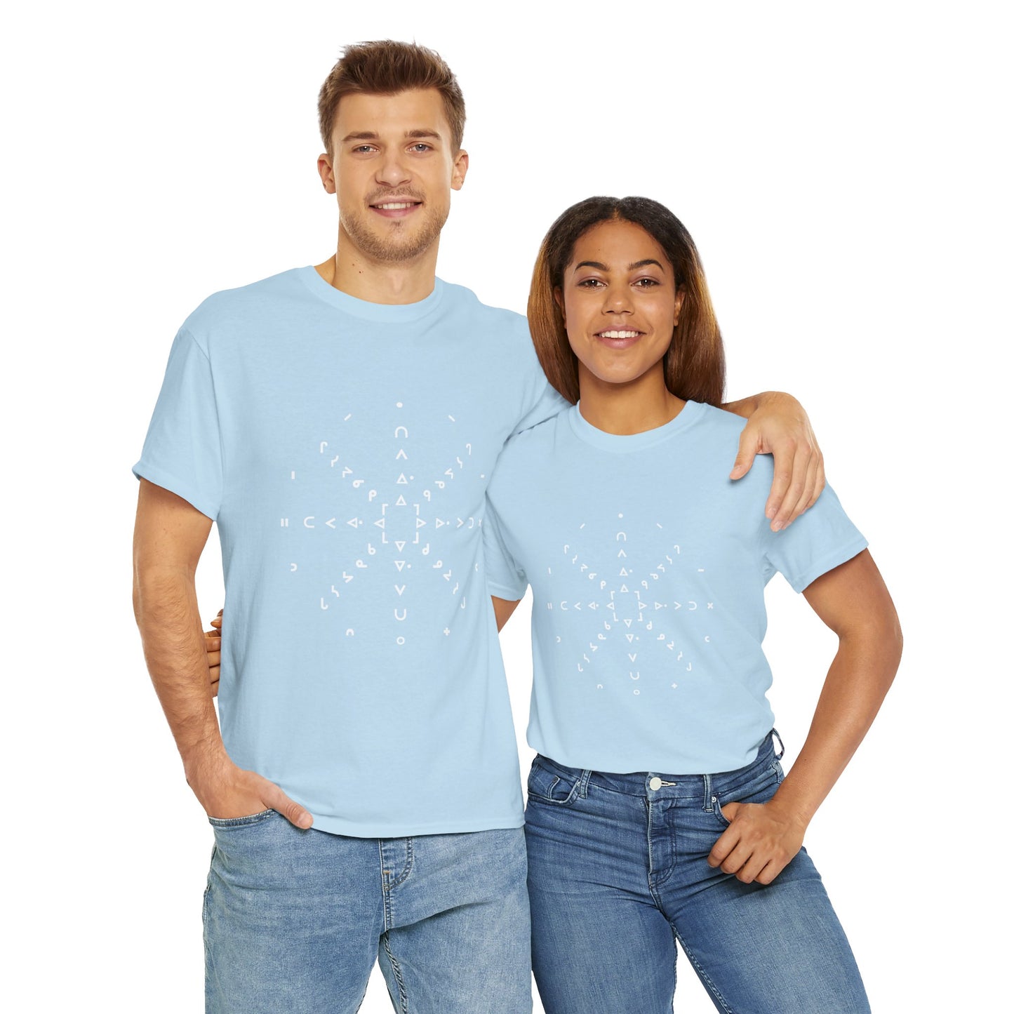 nfts - Syllabic star chart - Unisex Heavy Cotton Tee