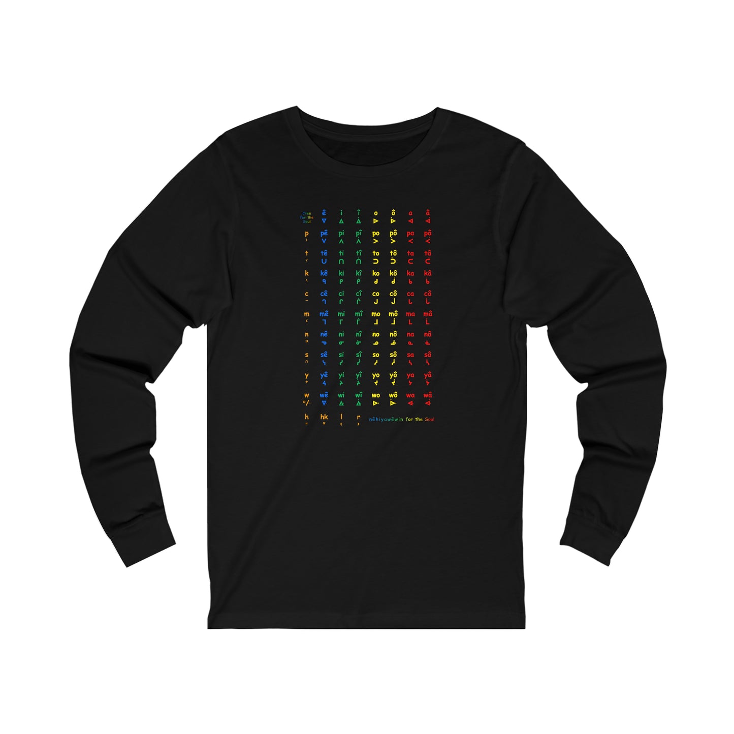 nftS - SRO Colored Chart - Unisex Jersey Long Sleeve Tee