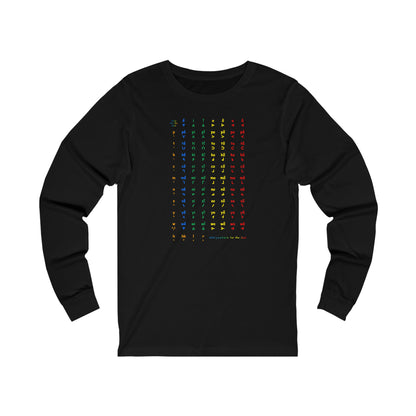 nftS - SRO Colored Chart - Unisex Jersey Long Sleeve Tee