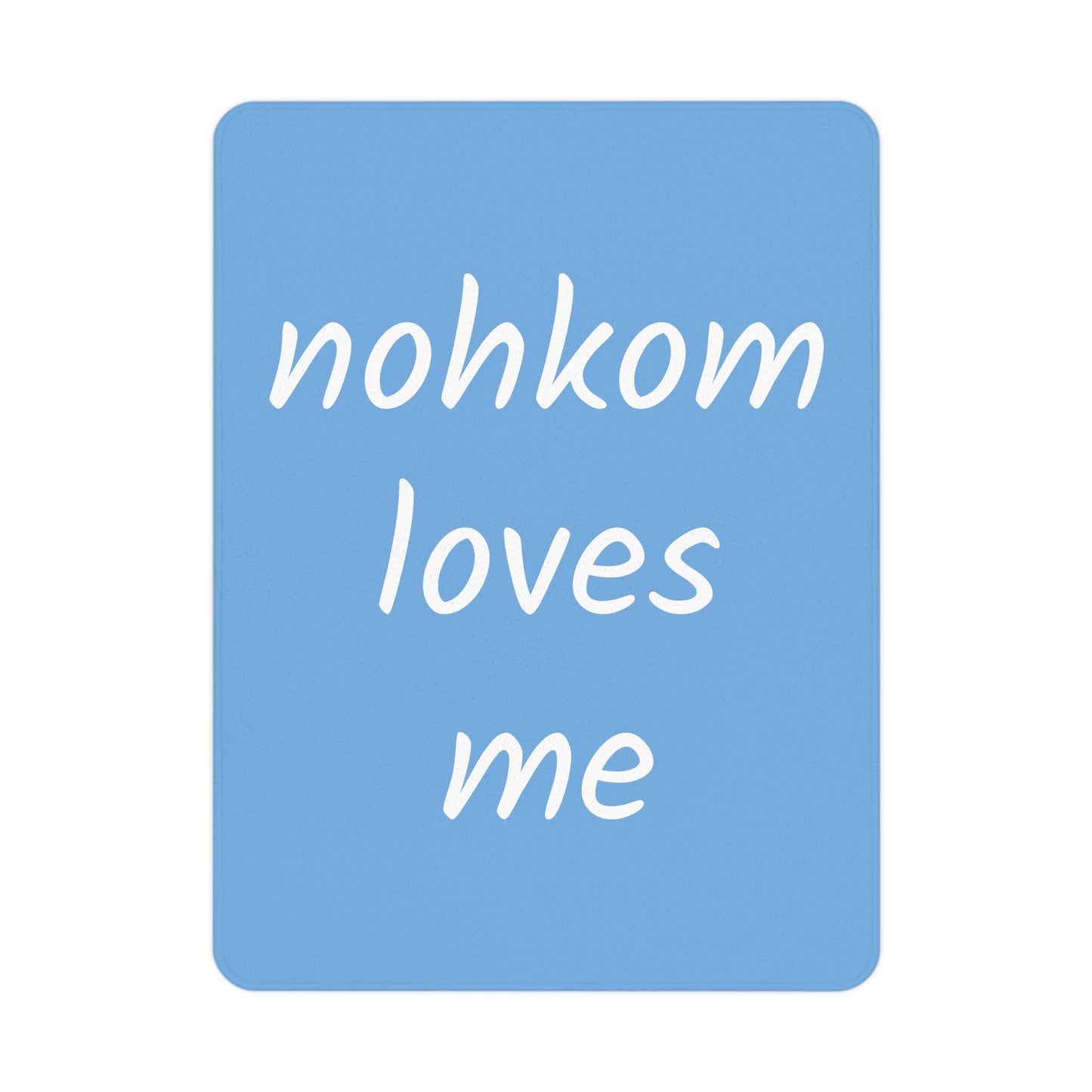 nohkom loves me - akohpis/Small blanket - (My grandmother loves me)