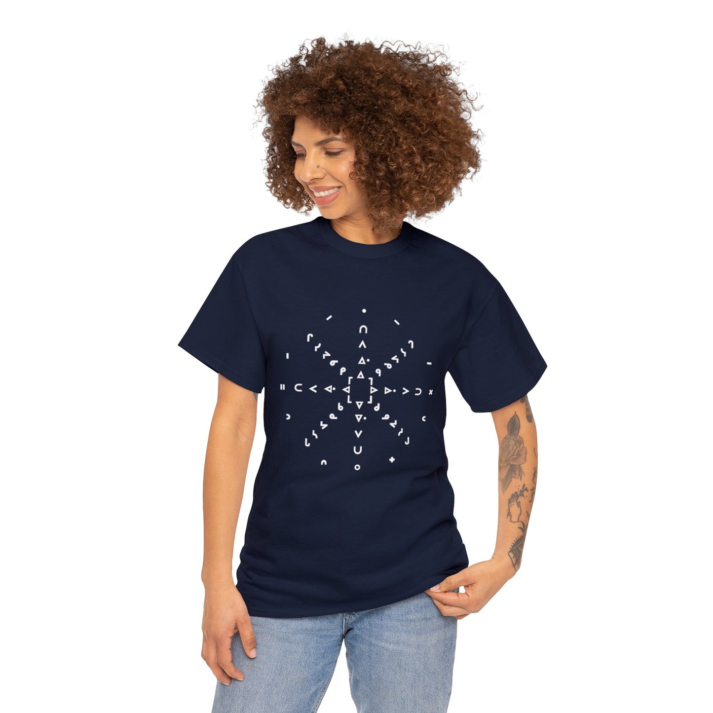 nftS - Syllabic Star chart - Unisex Heavy Cotton Tee