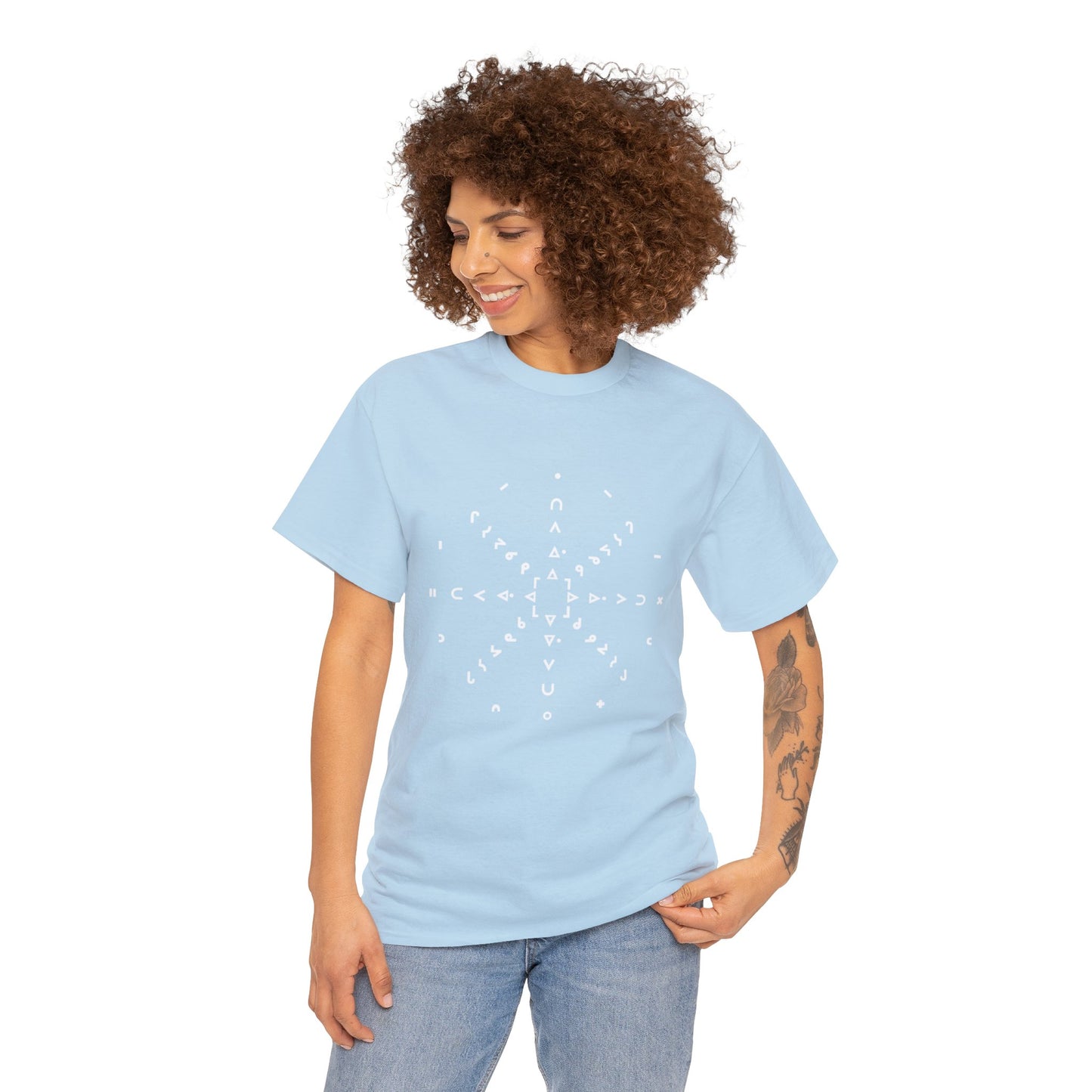 nftS - Syllabic Star chart - Unisex Heavy Cotton Tee